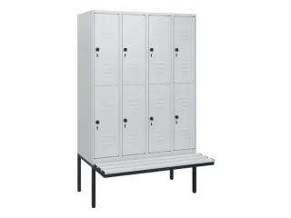 Dubbeldekse dekenkist,HxBxD 1950x1200x815mm,4x2vak.,vak B 300mm - 1
