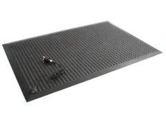 ESD-werkplekmat,ESD,HxLxB 15x1200x900mm,moeilijk ontvlambaar,PU,genopt
