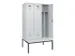 locker met bank,voor scheiding van kleding,HxBxD 2120x1200x815mm,3vak