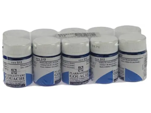 plakkaatverf Extra Fijn flacon van 16 ml, kobaltblauw (ultramari
