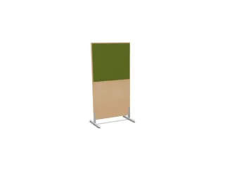 scheidingswand,HxB 1545x800mm,NE-esdoorn,BN7048-groen - 2