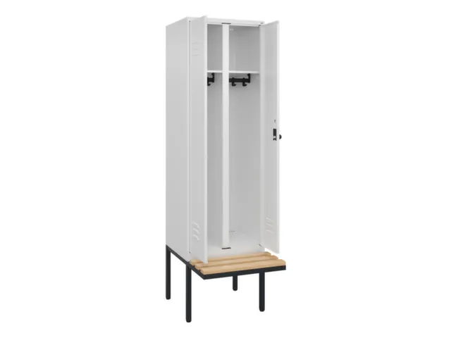 locker voor scheiding van kleding,HxBxD 2120x600x815mm,2vak