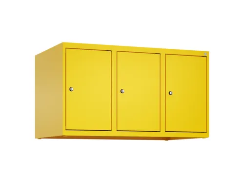 opzetkast,v. locker,3vak.,vak B 300mm,HxBxD 500x900x500mm,cilinderslot