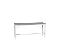 werkbank,HxBxD 780-930x2000x600mm,linoleumblad,4voeten,RAL7035