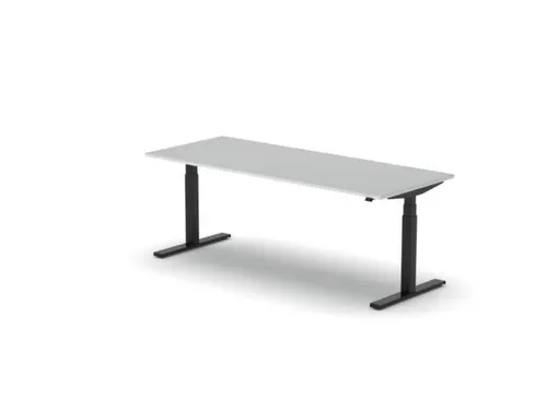 Elektrisch ihv bureau,HxBxD 650-1310x2000x800mm,blad wit