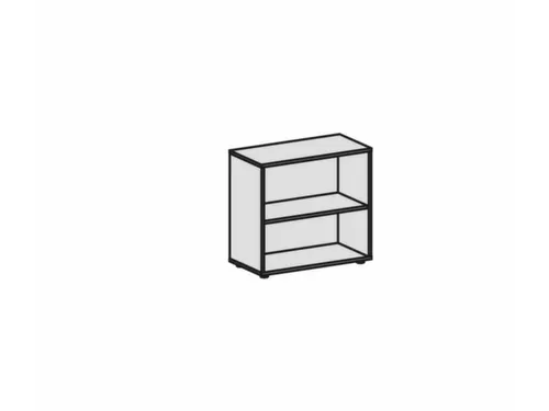 kantoorstelling,HxBxD 752x800x400mm,1xhouten vloer,2ordnerhoogtes