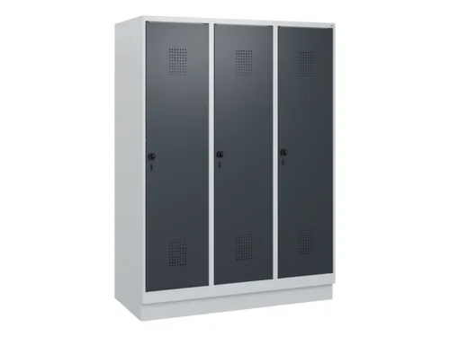 schoollocker,HxBxD 1630x1200x500mm,3vak,vak B 400mm,draaigrendel