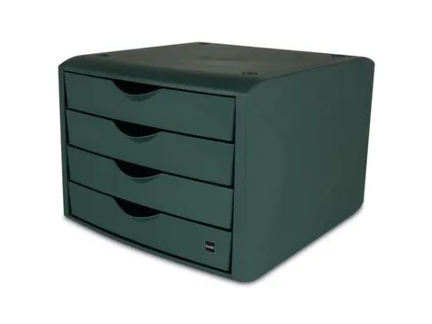 ladeblok,4xDIN A4,HxBxD 215x265x332mm,kunststof,groen