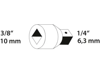 GEDORE 3020 3/8 inch naar 1/4 inch verloopstuk - 6
