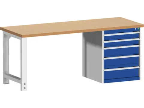 werkbank,HxBxD 840x2000x750mm,beukenblad,draagverm. 1500kg