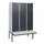 locker met bank,HxBxD 1950x1200x815mm,3vak,vak B 400mm,cil.-slot