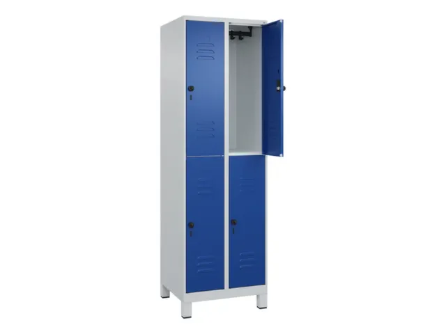 dubbeldekse locker,HxBxD 1950x600x500mm,2x2vak.,vak B 300mm
