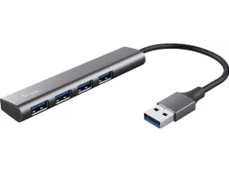 Hub Trust Halyx 4-port USB-A zilver