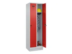 locker,HxBxD 1950x600x500mm,2vak,vak B 300mm,draaigrendel,sokkel
