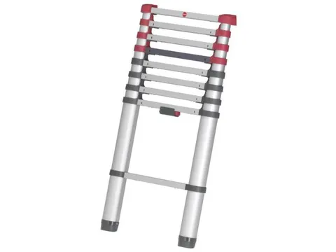 telescopische aanlegladder,9,sporten,balk L 2,64m,aluminium