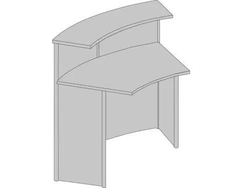Balieprogramma Genua Basiselement Staal 1150x1180x700mm R45°