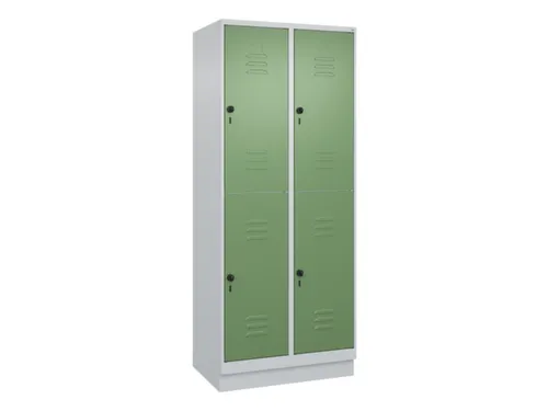 dubbeldekse locker,HxBxD 1950x800x500mm,2x2vak.,vak B 400mm