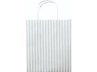 Tas met handvat Folia kraftpapier 115gr 18x21x8cm wit set à 3 dessins - 6
