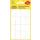 Etiket Avery Zweckform 3074 29x18mm wit 96 stuks