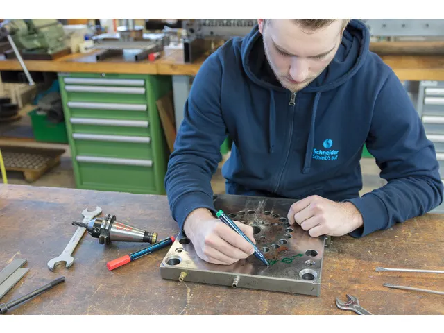 Marqueur Schneider Maxx 133 permanent vert, pointe biseautée