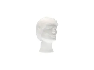 CMT pp non woven Haarnet baret wit 53cm clip cap 1000 Stuks - 4