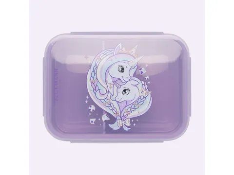 Lunchbox Beckmann 18,7x14x7cm Unicorn Princess Purple
