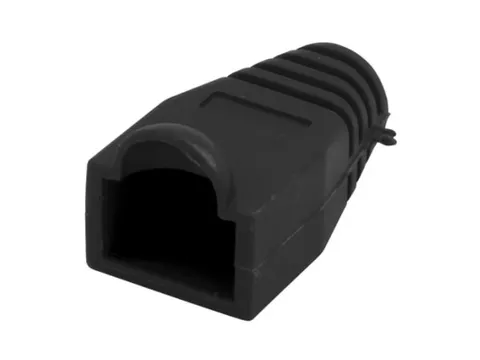 Soepele Huls Voor Modulaire Plug RJ45 - Zwart