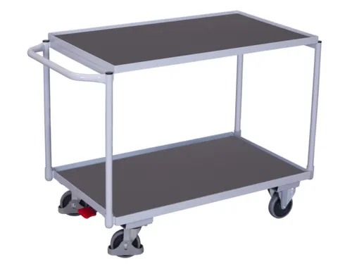 tafelwagen,draagverm. 250kg,2etage(s),laadvl. LxB 835x490mm,houtetage