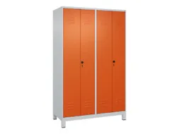 PBM-locker,HxBxD 1950x1200x500mm,4vak,vak B 300mm,draaigrendel