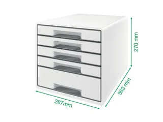 Ladenblok Leitz WOW Cube 4 laden wit/ijsblauw - 5