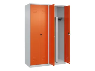 PBM-locker,HxBxD 1850x1200x500mm,4vak,vak B 300mm,draaigrendel - 2