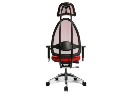 Bureaustoel Rood Zitting H X B X D 430-520X 480X 500Mm Netrug Synchroo