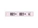 Garderobeblok 50 tickets 20x3 roze