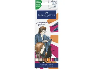Sketchmarker Faber-Castell Goldfaber etui 6 stuks Manga op alcoholbasi - 1