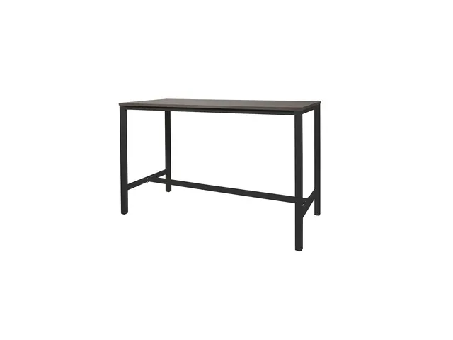 Domino Basic Statafel 180x80x110cm Logan Eiken Onderstel Zwart