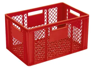 Euronorm Stapelkrat Pe 320x600x400mm 63liter Open Rood - 1