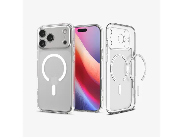 Ultra Hybrid MagFit Apple iPhone Air Hoesje MagSafe Frost Wit