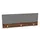 opzetpaneel bureau aanbouw achter NP-tiepolo nut BN8078-grijs 1600mm