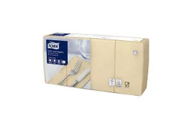 Tork 477884 Soft Lunchservet Advanced Zand 33x33cm 1/8 vouw