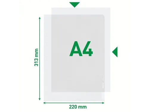Insteekmap L-map Leitz Premium A4 Pp 0.13mm Generfd