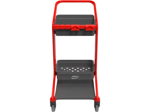 Vikan HyGo Mobile Cleaning Station Rood