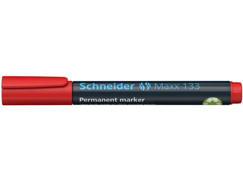 Marker Schneider Maxx 133 permanent beitelpunt rood