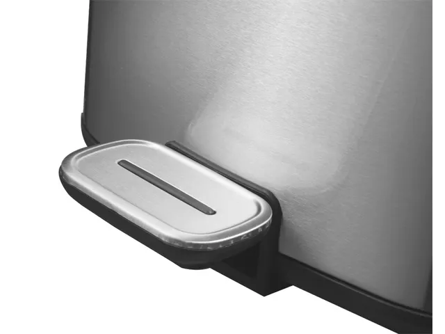 Vierkante Pedaalemmer Regent Step Bin 6 Liter Mat Rvs
