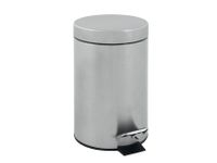 Afvalbak Pedaalemmer Rond 3 Liter Mat RVS