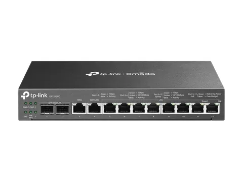 TP-Link Omada ER7212PC, Ethernet WAN, Gigabit Ethernet, Zwart