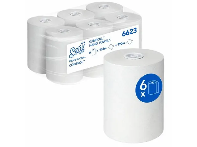 Handdoekrol Scott 6623 Control Slimroll 1-laags 165 m x 19,8 cm