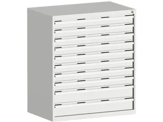 ladekast HxBxD 1200x1050x750mm 10laden RAL7035 - 2