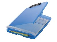 Klembordkoffer Oic 53322 kunststof kopklem blauw A4