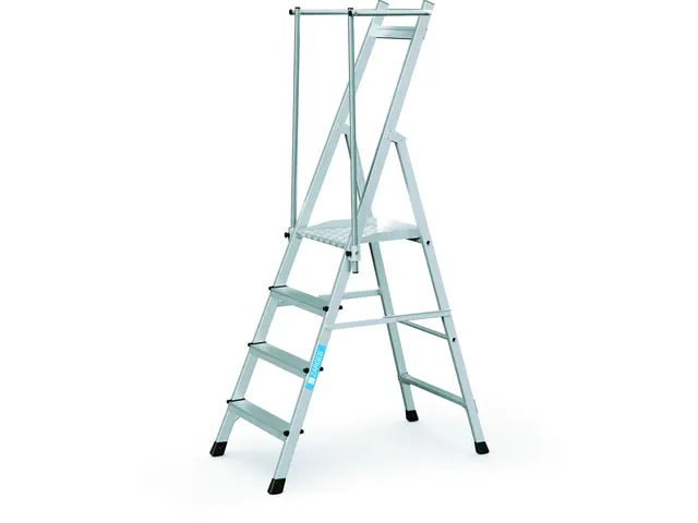 platformladder,bordes HxBxD 1740x400x400mm,7trede(n),aluminium