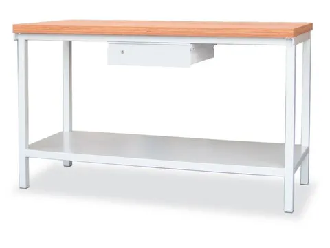 Werkbank Hxlxd 900X1500X700Mm 1Lade 1Legbord Lichtgrijs